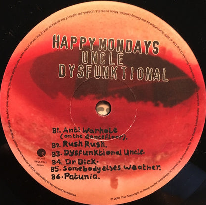 Happy Mondays : Uncle Dysfunktional (LP, Album)