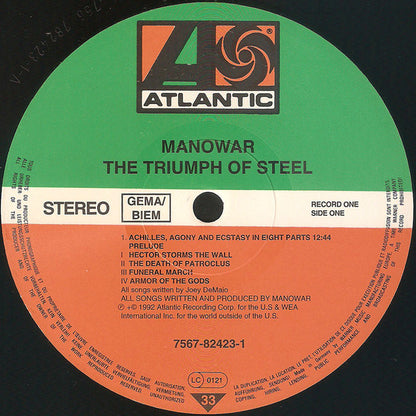 Manowar : The Triumph Of Steel (2xLP, Album, RP)