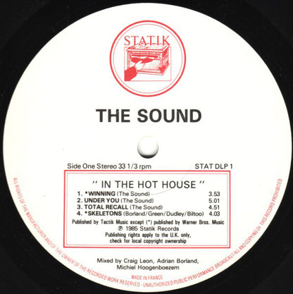 The Sound (2) : In The Hothouse (2xLP, Album, Gat)