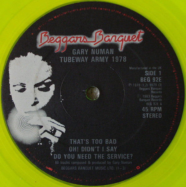 Numan* / Tubeway Army : 1978 (12", Comp, RE, Yel)