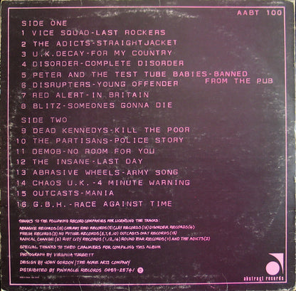 Various : Punk And Disorderly (LP, Comp, Red)