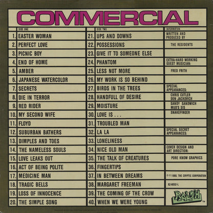 The Residents : Commercial Album (LP, Album)