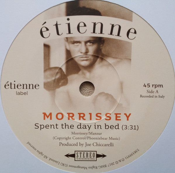 Morrissey : Spent The Day In Bed (7", Single, Cle)