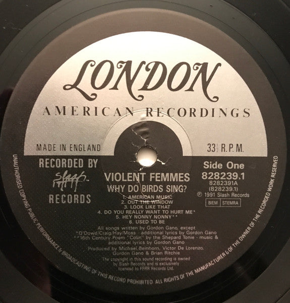 Violent Femmes : Why Do Birds Sing? (LP, Album)