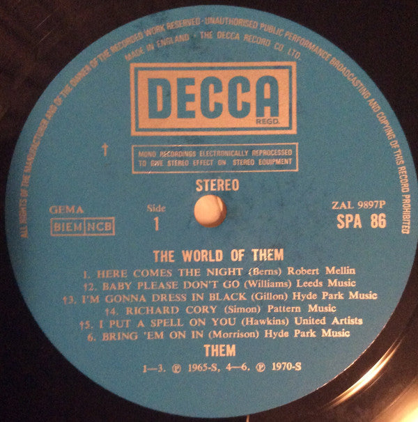 Them (3) : The World Of Them (LP, Comp)