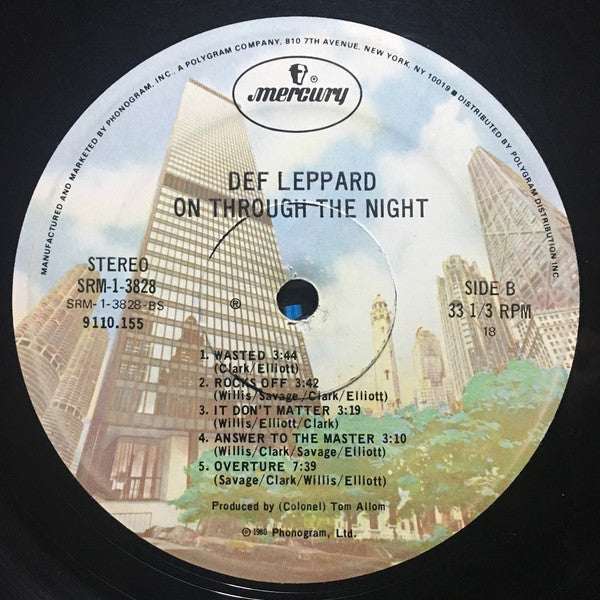 Def Leppard : On Through The Night (LP, Album, Pre)