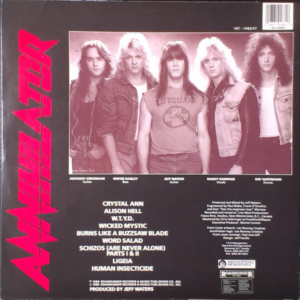 Annihilator (2) : Alice In Hell (LP, Album)