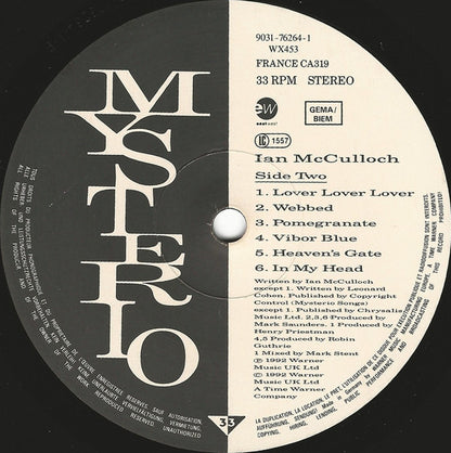 Ian McCulloch : Mysterio (LP, Album)