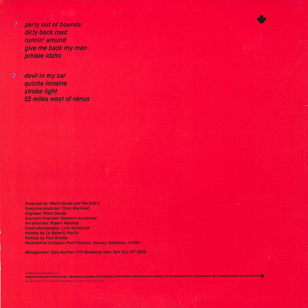 The B-52's : Wild Planet (LP, Album)