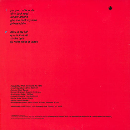 The B-52's : Wild Planet (LP, Album)