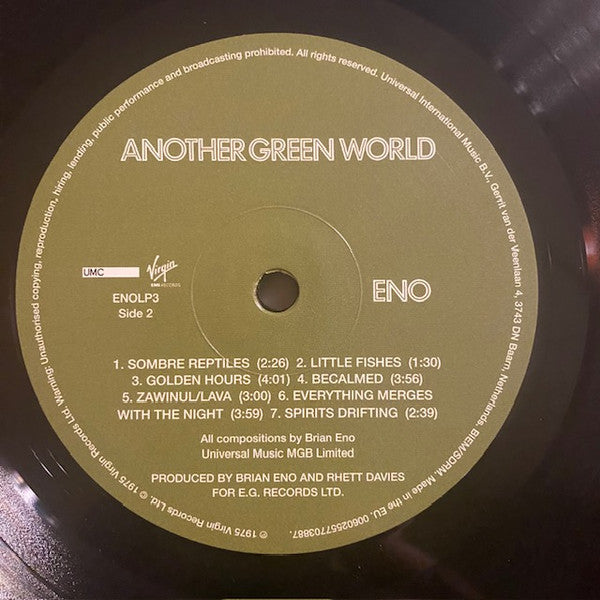 Eno* : Another Green World (LP, Album, RE, RM, 180)