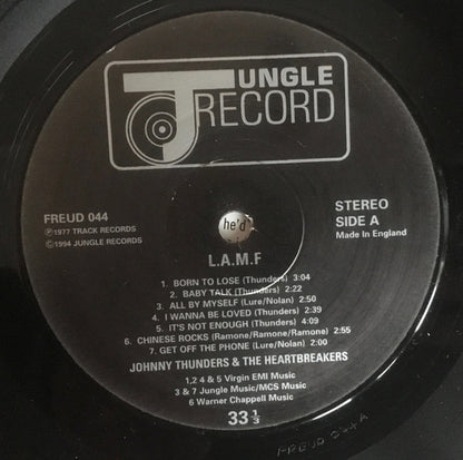 Johnny Thunders & The Heartbreakers* : L.A.M.F. (The Lost '77 Mixes) (LP, Album, RE, RM, Gat)