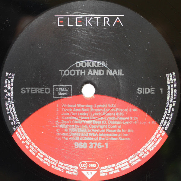 Dokken : Tooth And Nail (LP, Album)
