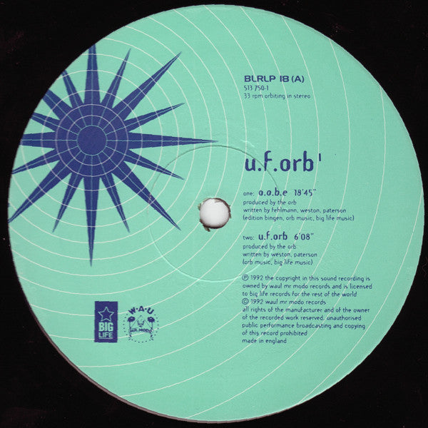 The Orb : U.F.Orb (2xLP, Album)