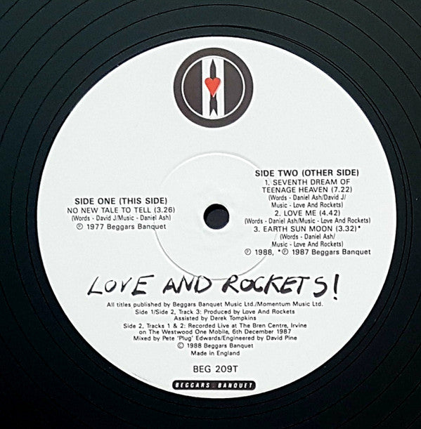 Love And Rockets : No New Tale To Tell (12")