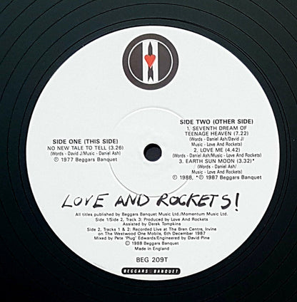 Love And Rockets : No New Tale To Tell (12")