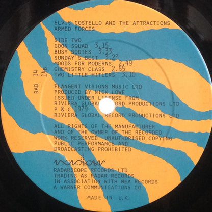 Elvis Costello And The Attractions* : Armed Forces (LP, Album, Fol)