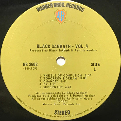 Black Sabbath : Black Sabbath Vol. 4 (LP, Album, San)