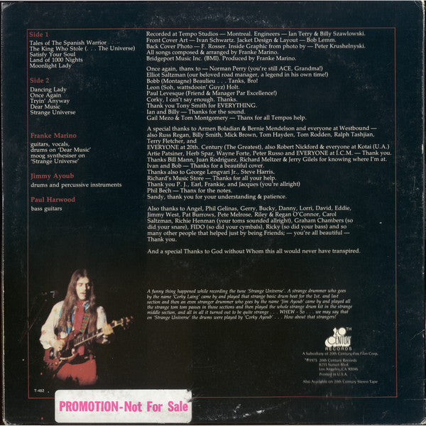 Mahogany Rush : Strange Universe (LP, Album, Promo, San)