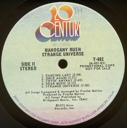 Mahogany Rush : Strange Universe (LP, Album, Promo, San)