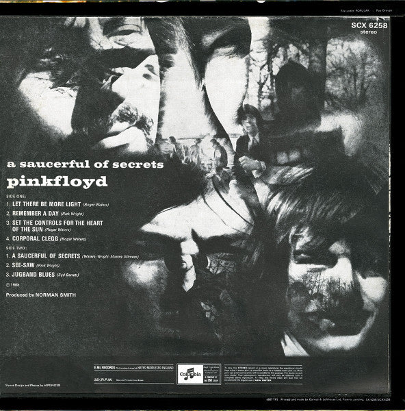Pink Floyd : A Saucerful Of Secrets (LP, Album, RP)
