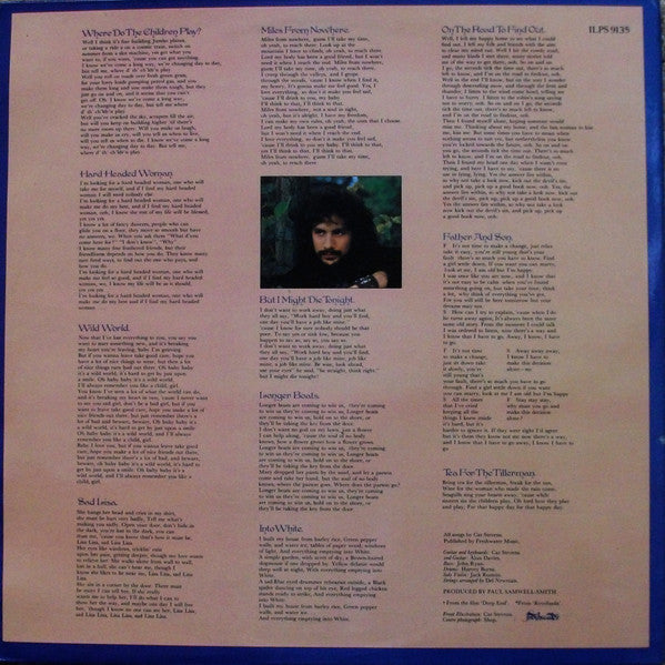 Cat Stevens : Tea For The Tillerman (LP, Album, RE, Pin)