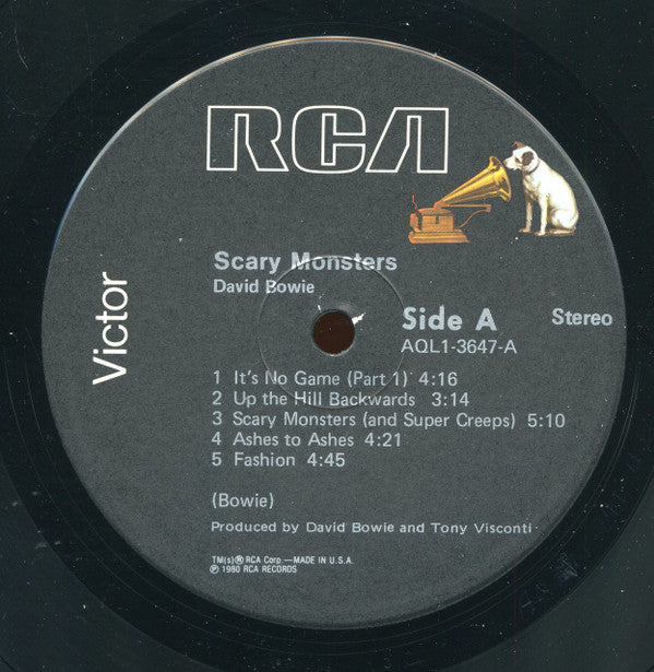 David Bowie : Scary Monsters (LP, Album, RP, Ind)