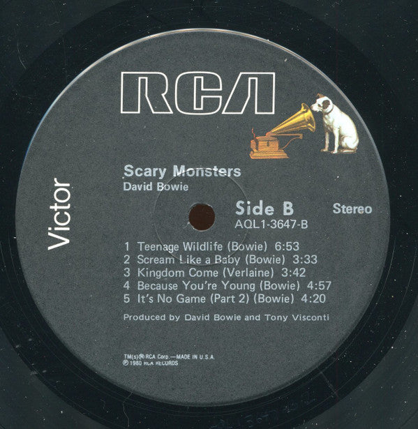 David Bowie : Scary Monsters (LP, Album, RP, Ind)