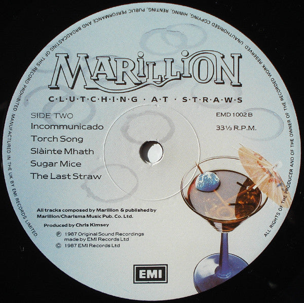 Marillion : Clutching At Straws (LP, Album, Emb)