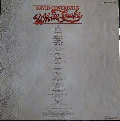 David Coverdale : Whitesnake (LP, Album, MPP)
