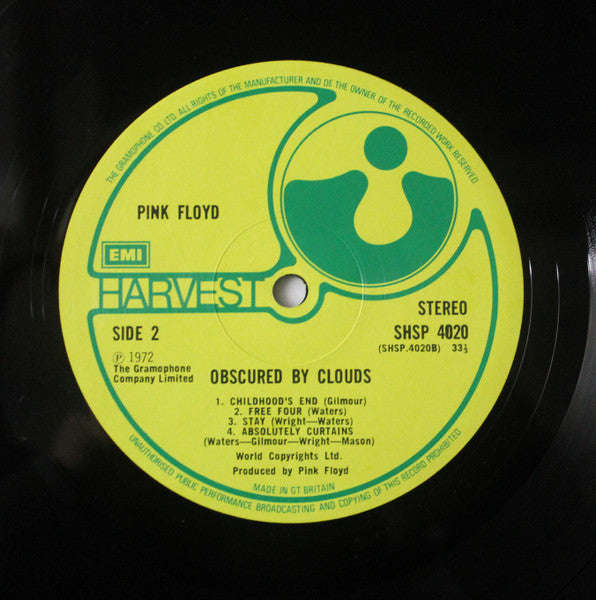 Pink Floyd : Obscured By Clouds (LP, Album)