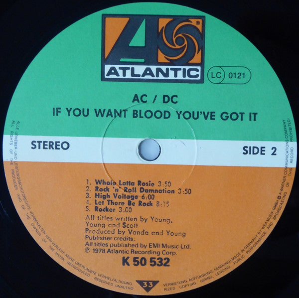 AC/DC : If You Want Blood You've Got It (LP, Album, RE)