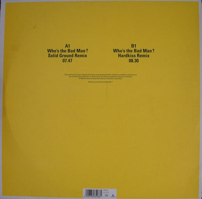 Dee Patten : Who's The Bad Man (12")