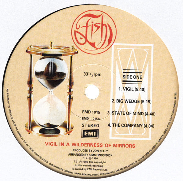 Fish : Vigil In A Wilderness Of Mirrors (LP, Album)