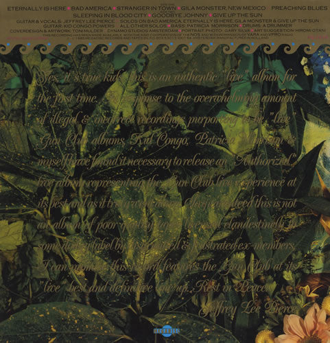 The Gun Club : Danse Kalinda Boom - Live In Pandora's Box (LP, Album)