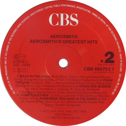Aerosmith : Aerosmith's Greatest Hits (LP, Comp, RE)