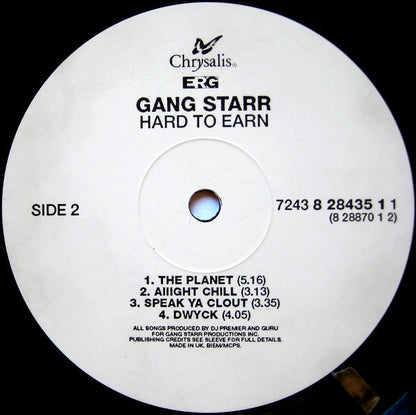 Gang Starr : Hard To Earn (2xLP, Album, RE, RP)