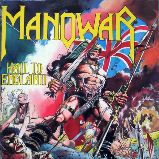 Manowar : Hail To England (LP, Album, Eur)