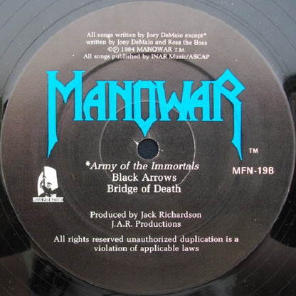 Manowar : Hail To England (LP, Album, Eur)