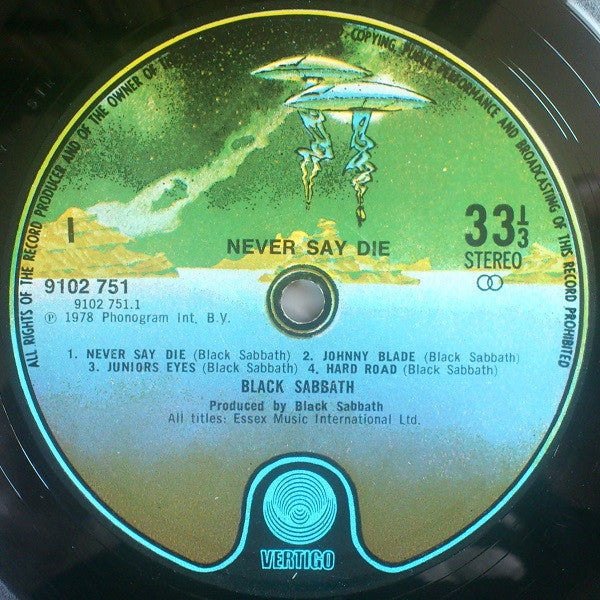 Black Sabbath : Never Say Die! (LP, Album)
