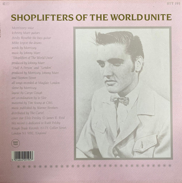 The Smiths : Shoplifters Of The World Unite (12", Single, EMI)