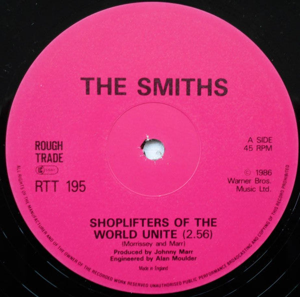 The Smiths : Shoplifters Of The World Unite (12", Single, EMI)