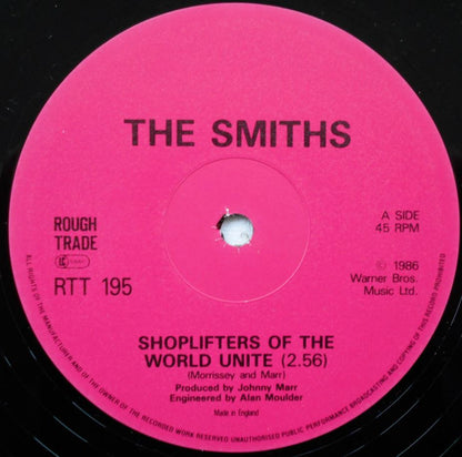 The Smiths : Shoplifters Of The World Unite (12", Single, EMI)