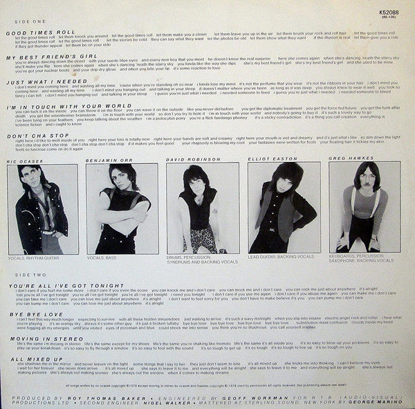 The Cars : The Cars (LP, Album)