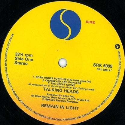 Talking Heads : Remain In Light (LP, Album)