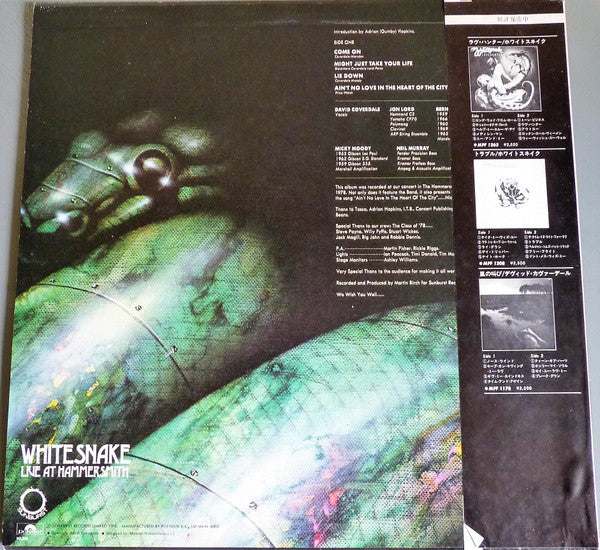 Whitesnake : Live At Hammersmith (LP, Album, Sub)