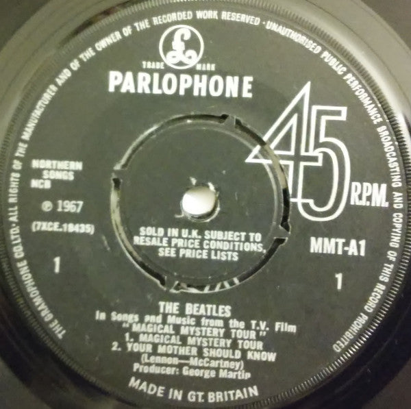 The Beatles : Magical Mystery Tour (2x7", EP, Mono, Gat)