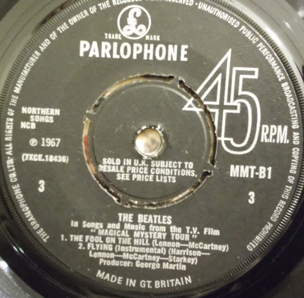 The Beatles : Magical Mystery Tour (2x7", EP, Mono, Gat)