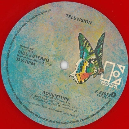 Television : Adventure (LP, Album, Red)