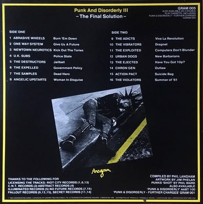 Various : Punk And Disorderly III - The Final Solution (LP, Comp)